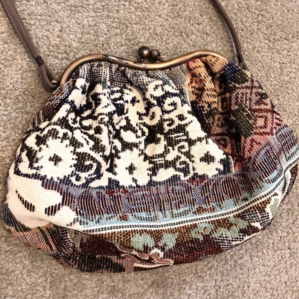 ✨Vintage woven floral patterned crossbody bag✨